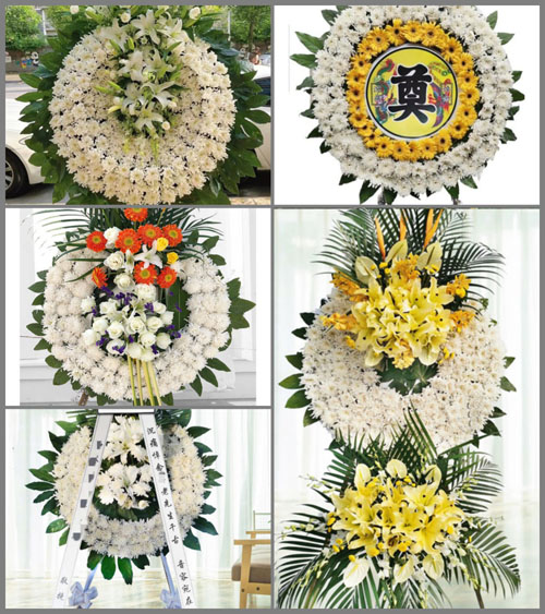 广东梅州市蕉岭县南磜镇三泰村花圈速递